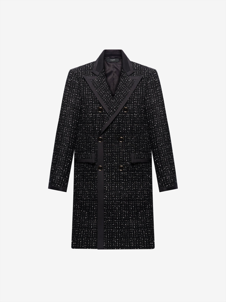 Boucle Long Coat - Black
