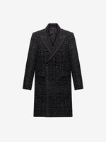 Boucle Long Coat - Black