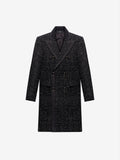 Boucle Long Coat - Black