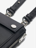 CALF HARNESS BAG BLACK / SILVER
