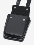 CALF HARNESS BAG BLACK / SILVER