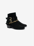 SUEDE JODHPUR CHAIN BOOT BLACK