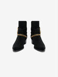 SUEDE JODHPUR CHAIN BOOT BLACK